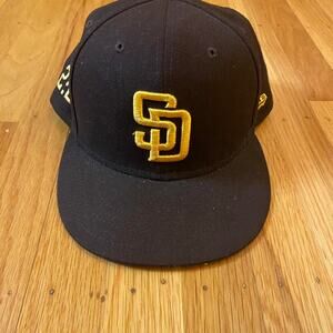 Padres new era fitted cap